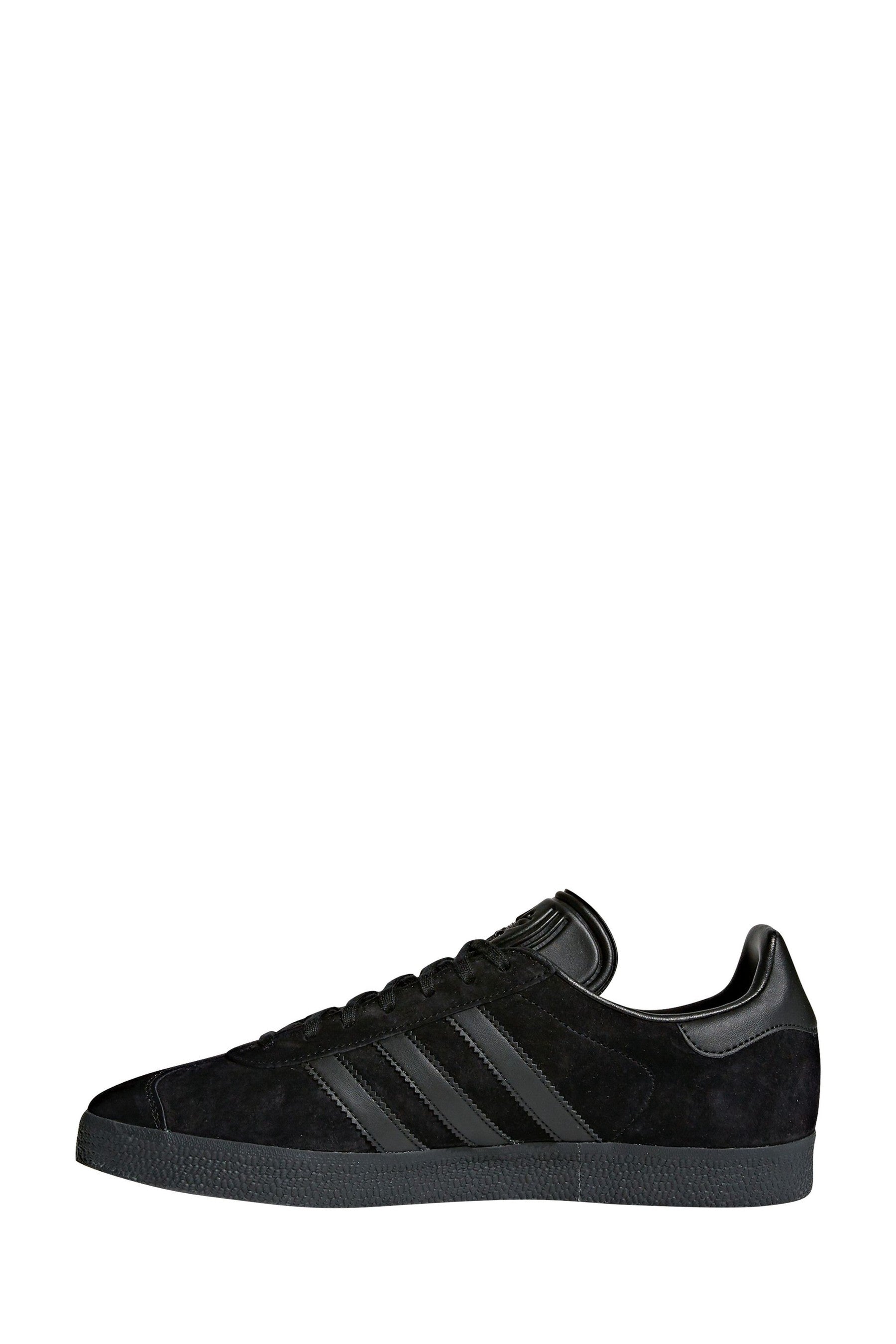 Adidas originals gazelle sales trainers in black