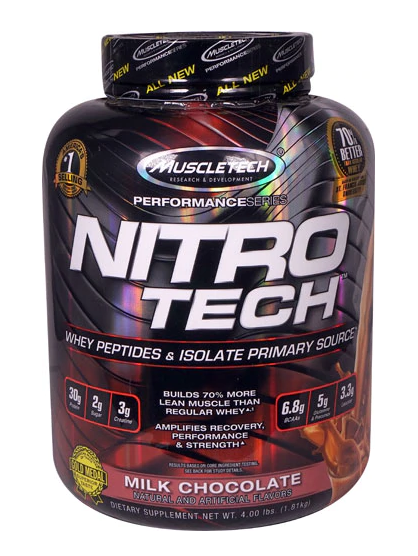 MuscleTech Nitro Tech™ Performance Series Milk Chocolate -- 4 lbs – Reemalo